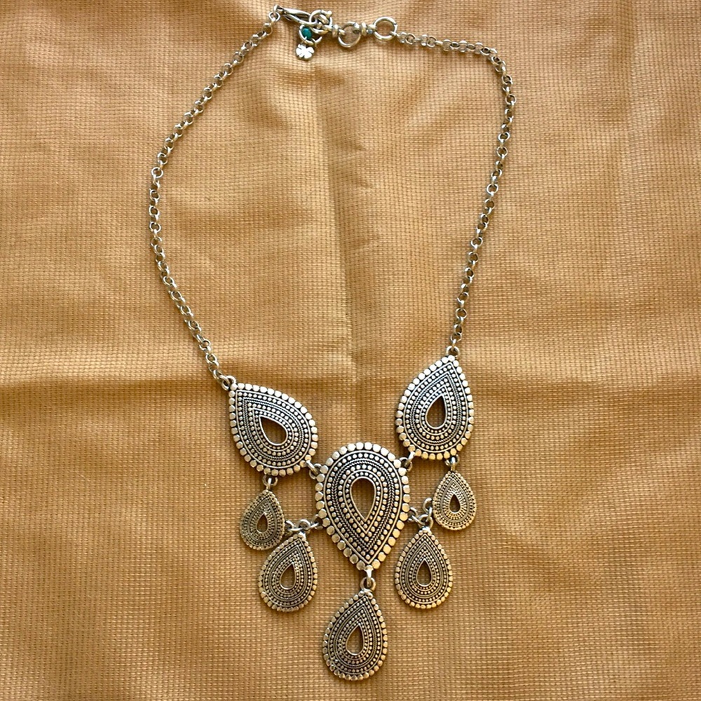 Lucky Brand reversible silver necklace